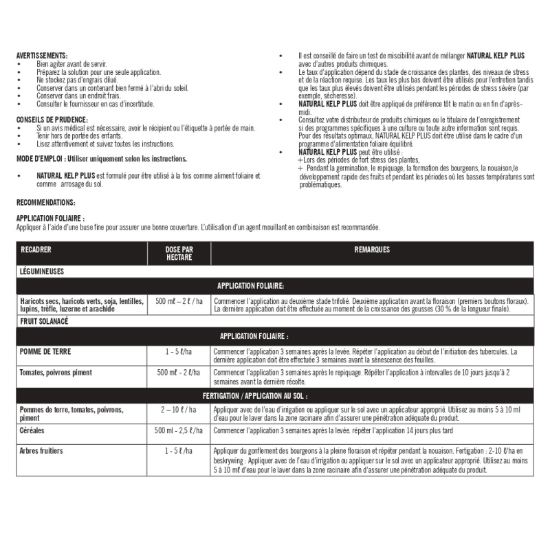 NATUREL KELP PLUS NATUREL KELP PLUS