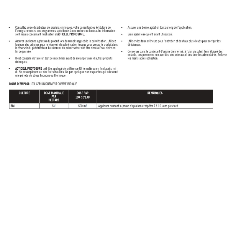 ACTICELL PROTOSURE ACTICELL PROTOSURE